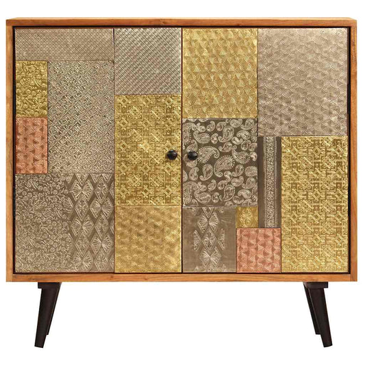 247683 vidaXL Sideboard 80x30x75 cm Solid Acacia Wood 2