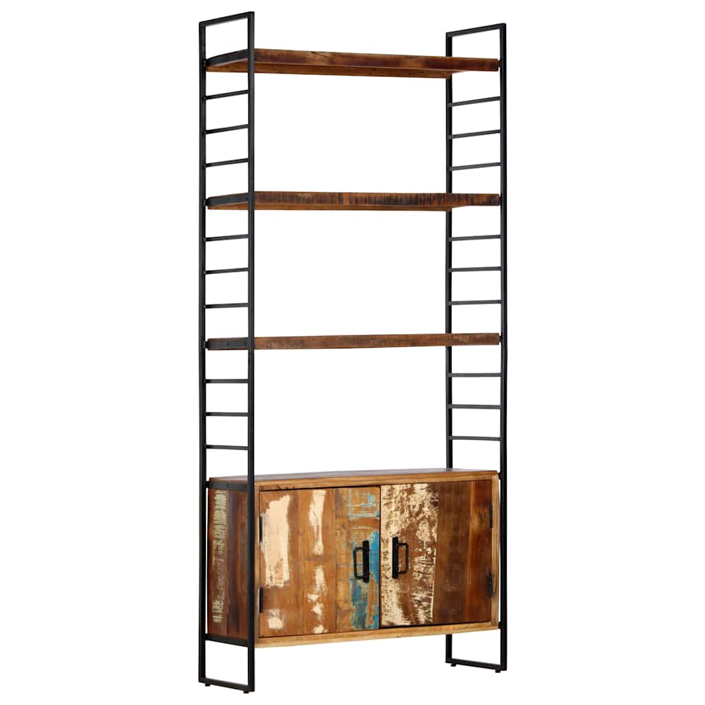 vidaXL 4-Tier Bookcase 80x30x180 cm Solid Reclaimed Wood 6