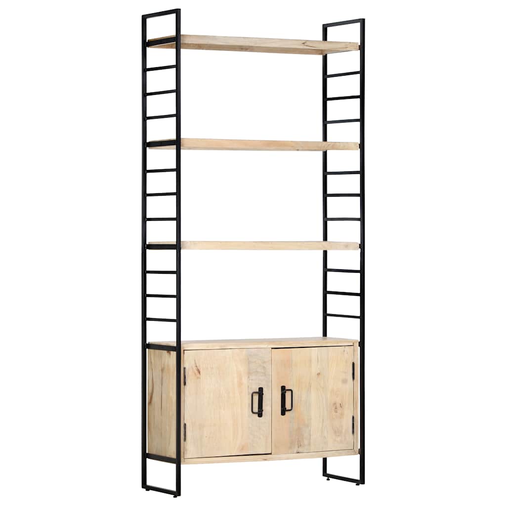 vidaXL 4-Tier Bookcase 80x30x180 cm Solid Mango Wood 6