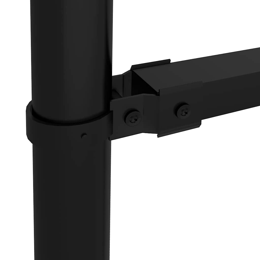 vidaXL Garden Fence with Spear Top Steel 671x75 cm Black 4