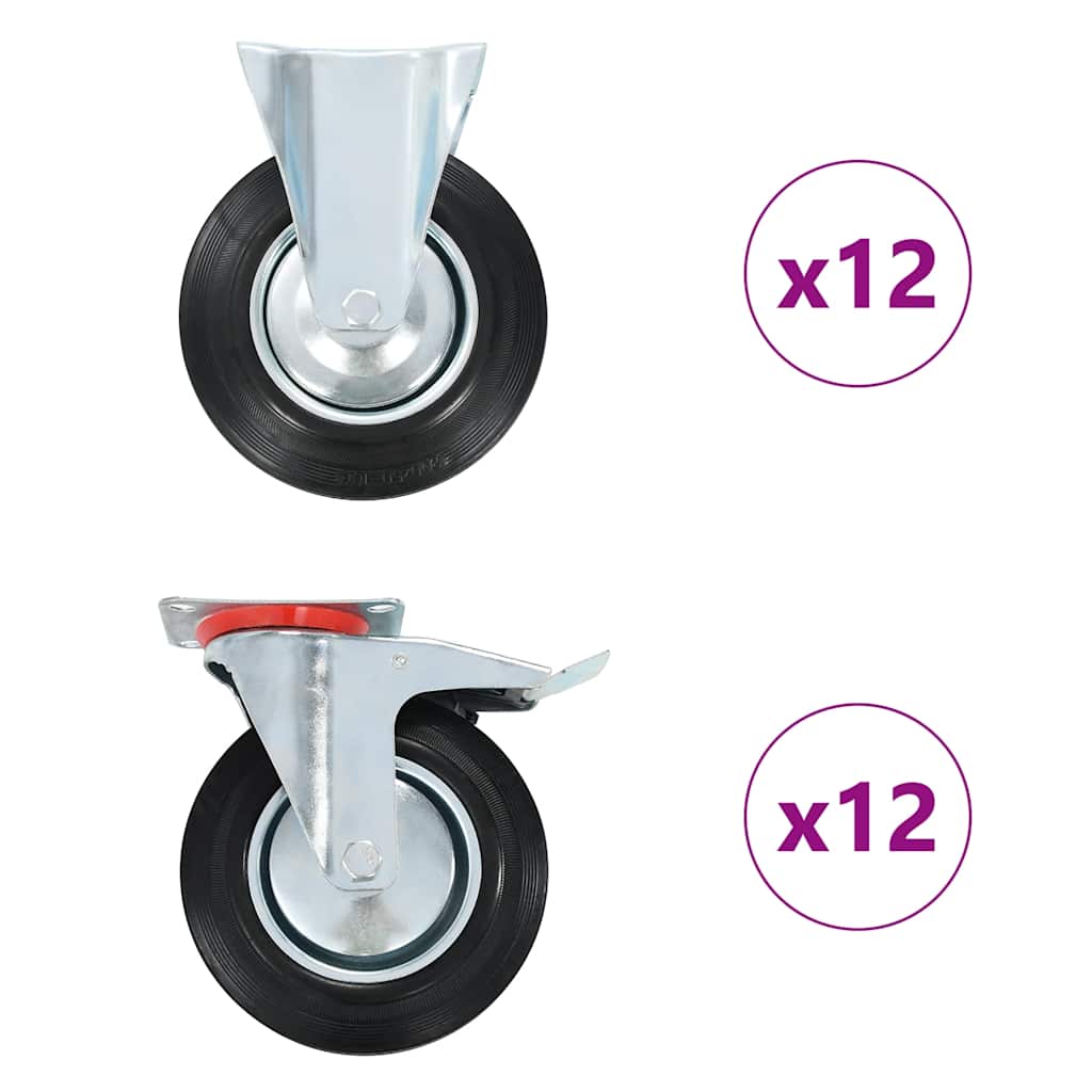 Casters 200 mm 24