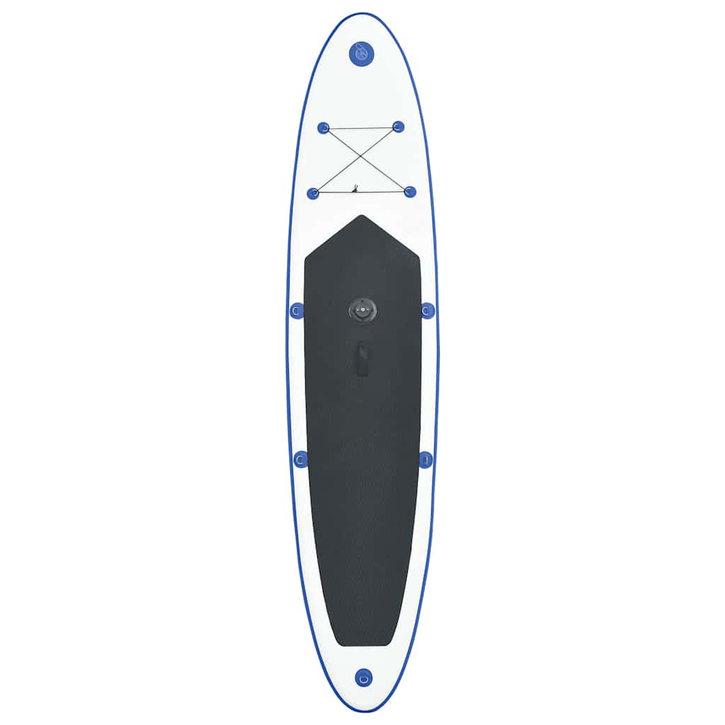 vidaXL Inflatable Stand Up Paddleboard with Sail Set Blue and White 6