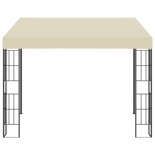vidaXL Wall-mounted Gazebo 3x3 m Cream Fabric 2