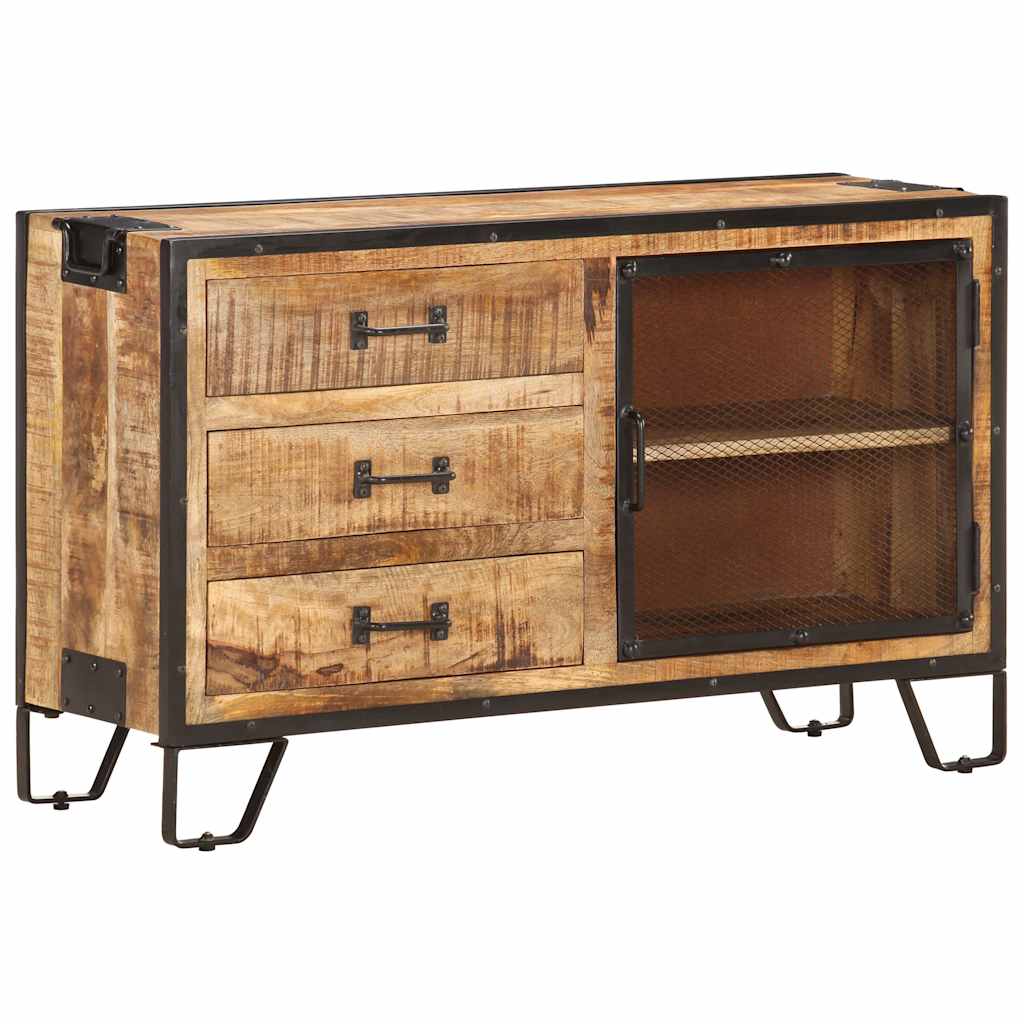 285894 vidaXL Sideboard 100x31x60 cm Solid Rough Mango Wood 6