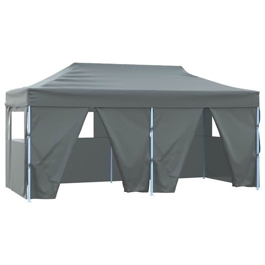 Professional Folding Party Tent with 4 Sidewalls 3x6 m Anthracite