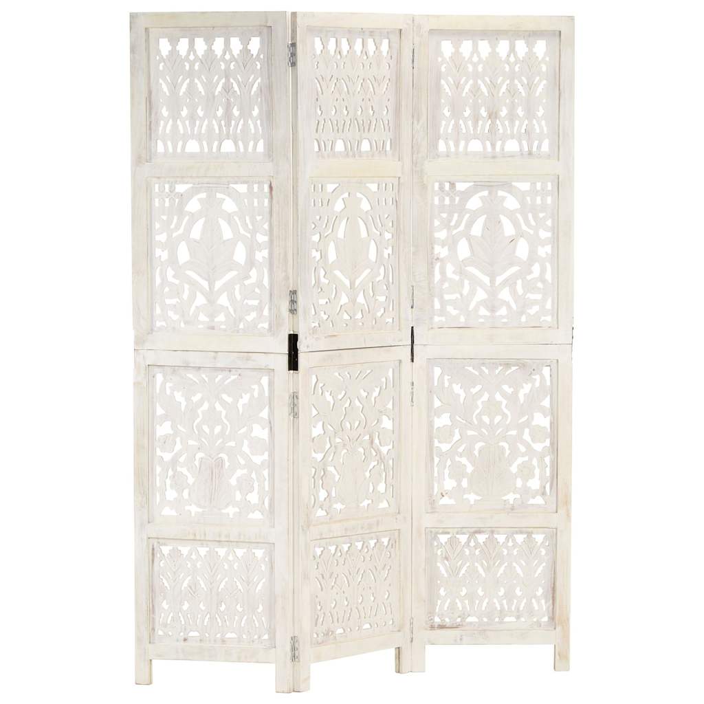 vidaXL Hand Carved 5-Panel Room Divider 200x165 cm