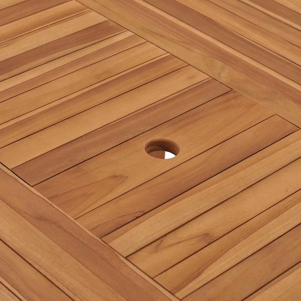 49007 vidaXL Garden Table 150x76 cm Solid Teak Wood 6