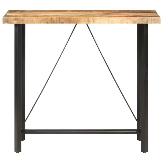 286611 vidaXL Bar Table 120x58x107 cm Rough Mango Wood 2