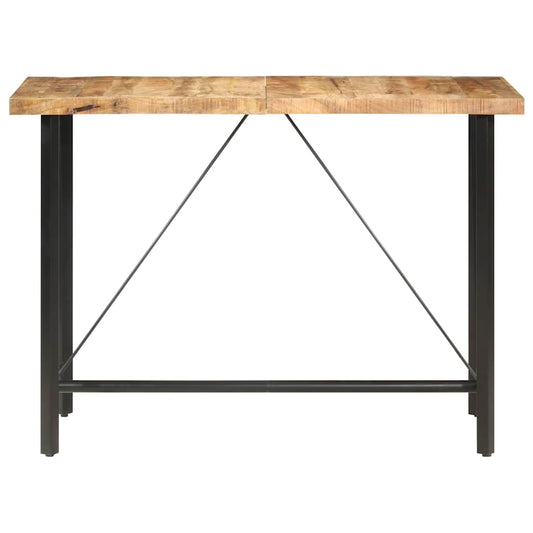 286612 vidaXL Bar Table 150x70x107 cm Rough Mango Wood 2