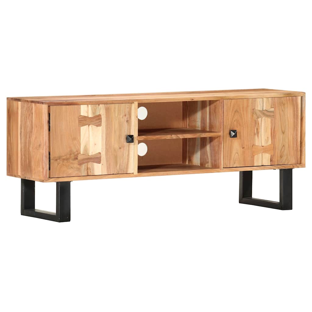 287341 vidaXL TV Cabinet 118x30x45 cm Solid Acacia Wood 6