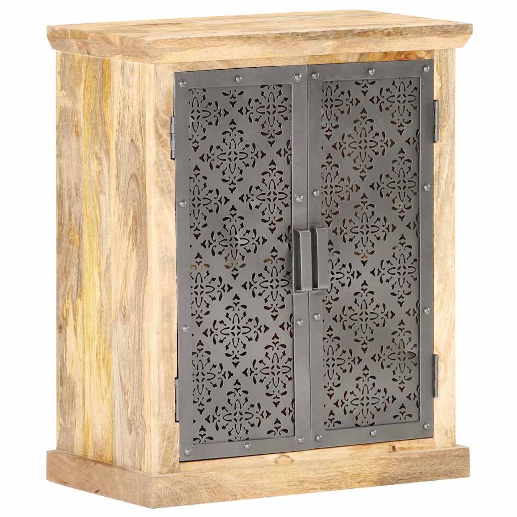 289094 vidaXL Sideboard with Steel Doors 60x35x75 cm Solid Mango Wood 6