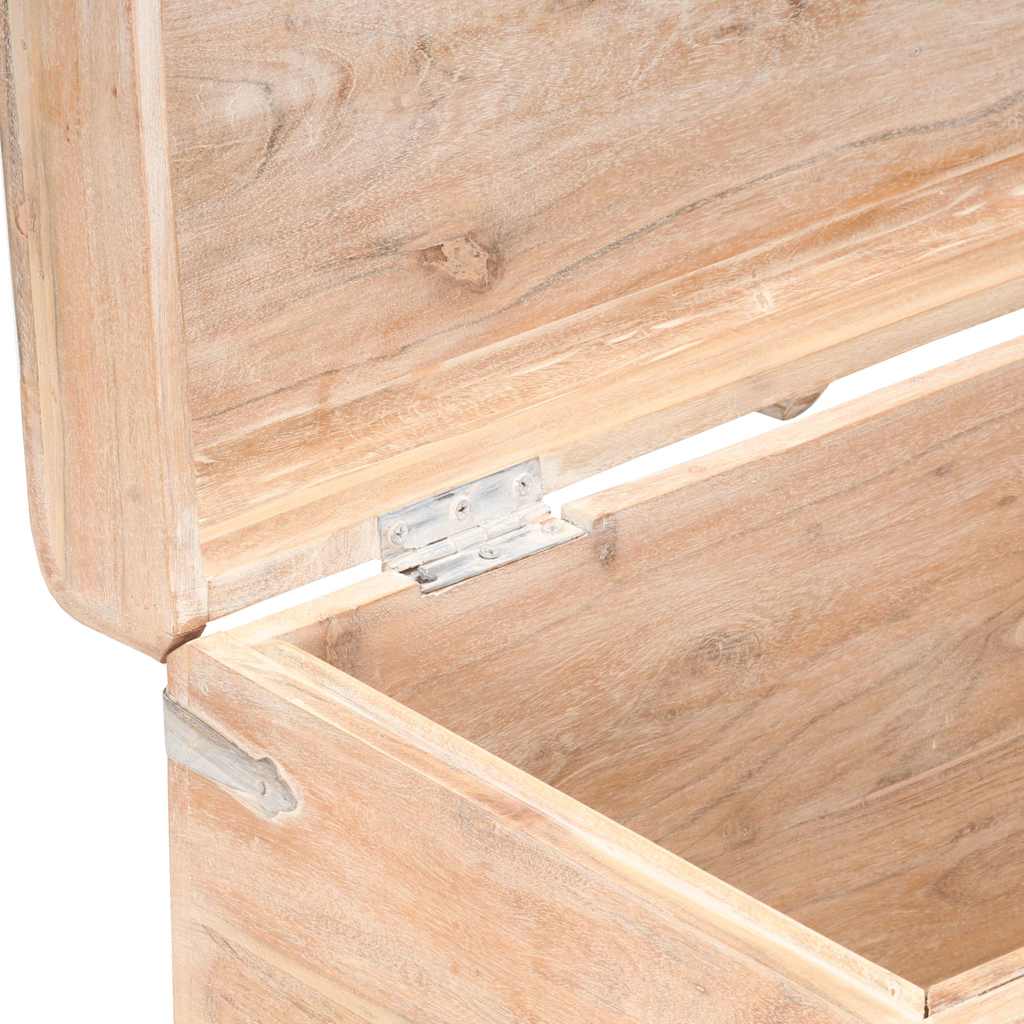 vidaXL Storage Chest 90x40x40 cm Solid Acacia Wood 6