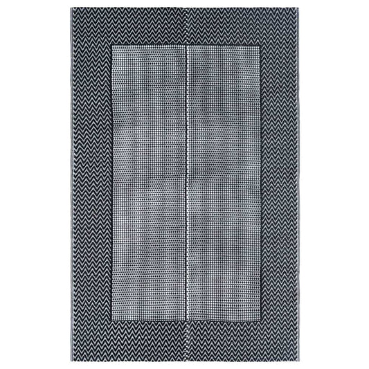 Outdoor Carpet ARAKIL Grey PP 160 x 230 cm Black and grey