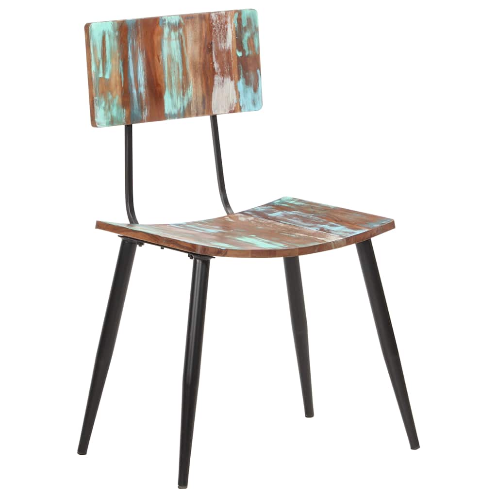 vidaXL Dining Chairs 4 pcs Solid Reclaimed Wood 6
