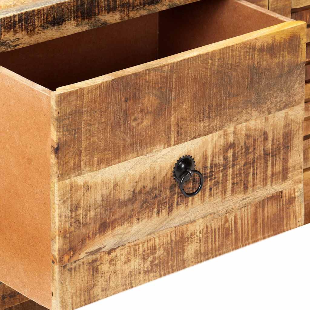 vidaXL Tv Cabinet | Natural wood tones | Rough mango wood | Standard 6