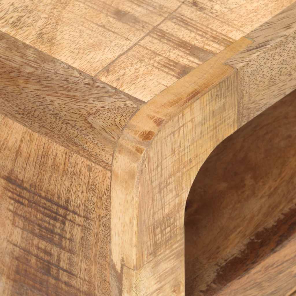 vidaXL TV Cabinet | Brown | Solid rough mango wood | 117x30x41 cm | TV Cabinet 6