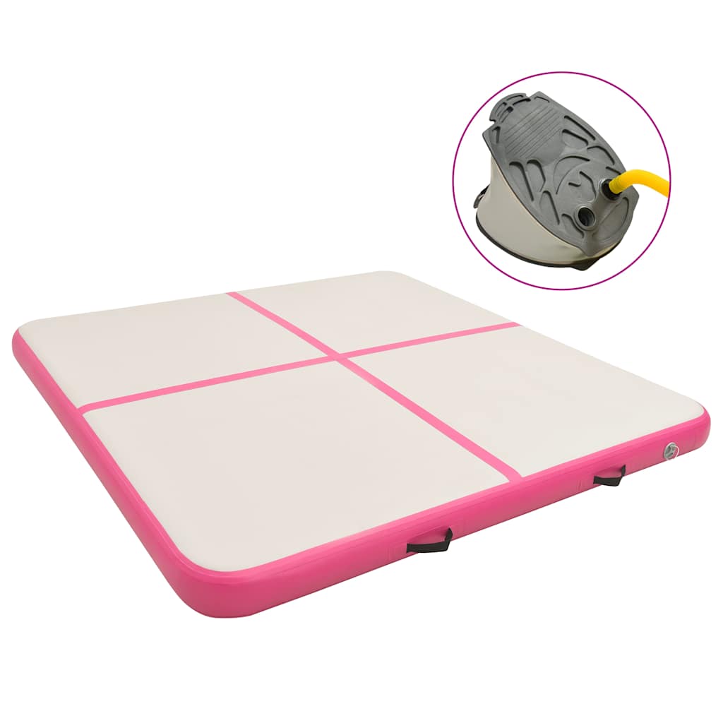 vidaXL Inflatable Gymnastics Mat with Pump PVC Depth 200 cm