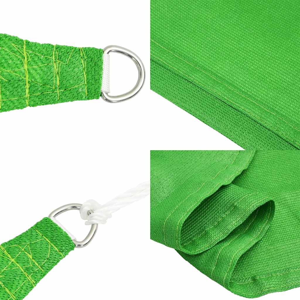 Sunshade Sail 160 g/m² 5x7x7 m HDPE Light green