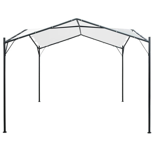 vidaXL Gazebo | White | Oxford fabric, Steel | 3x3x2.6 m | Collapsible | Gazebo 2