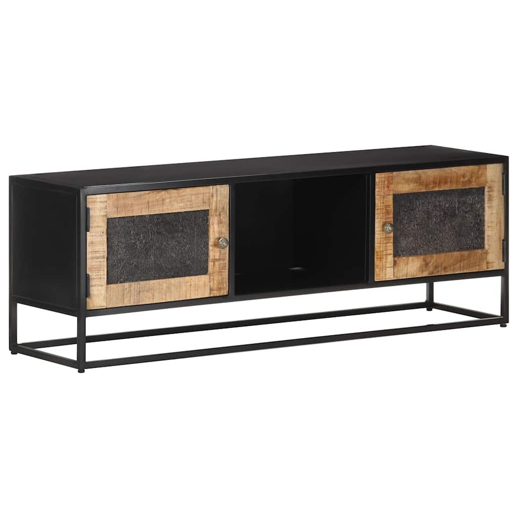 323148 vidaXL TV Cabinet 120x30x40 cm Rough Mango Wood 6