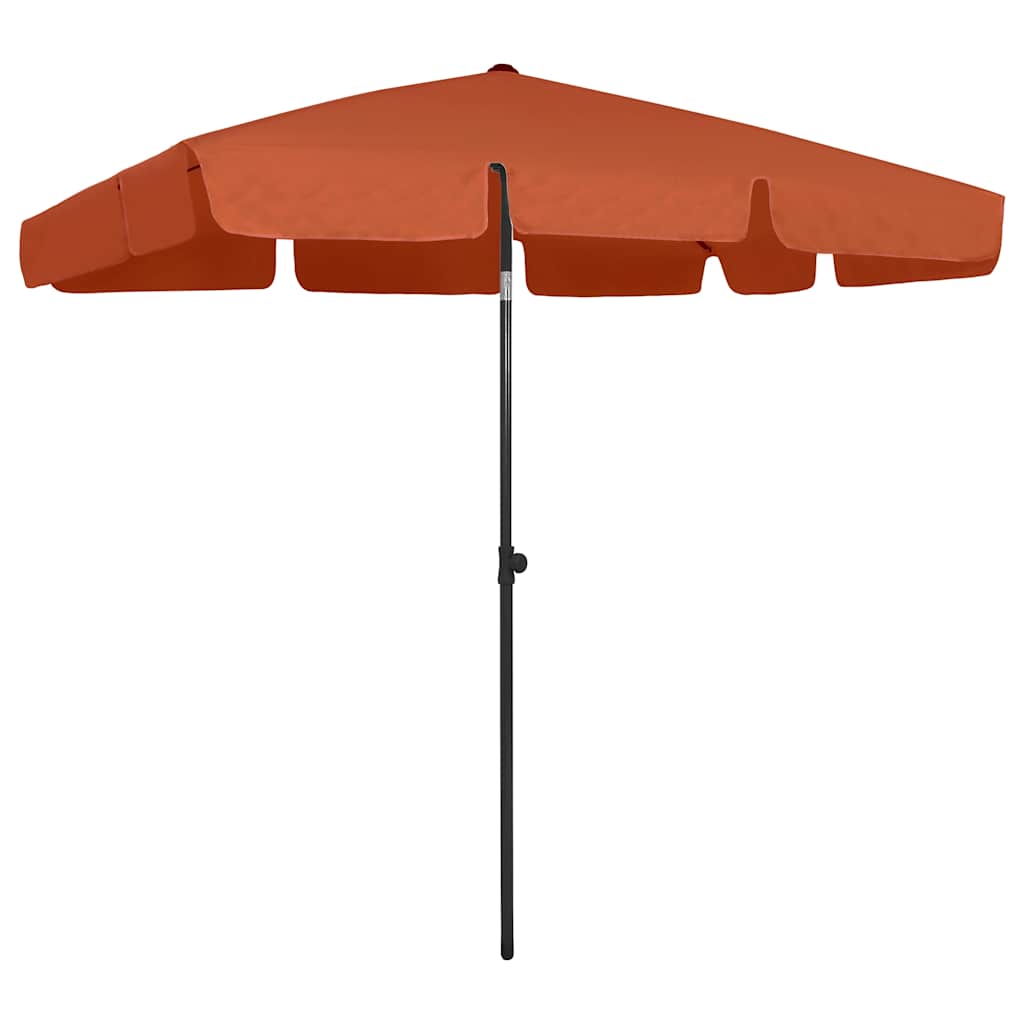 Beach Parasol Terracotta 200 cm 125 cm