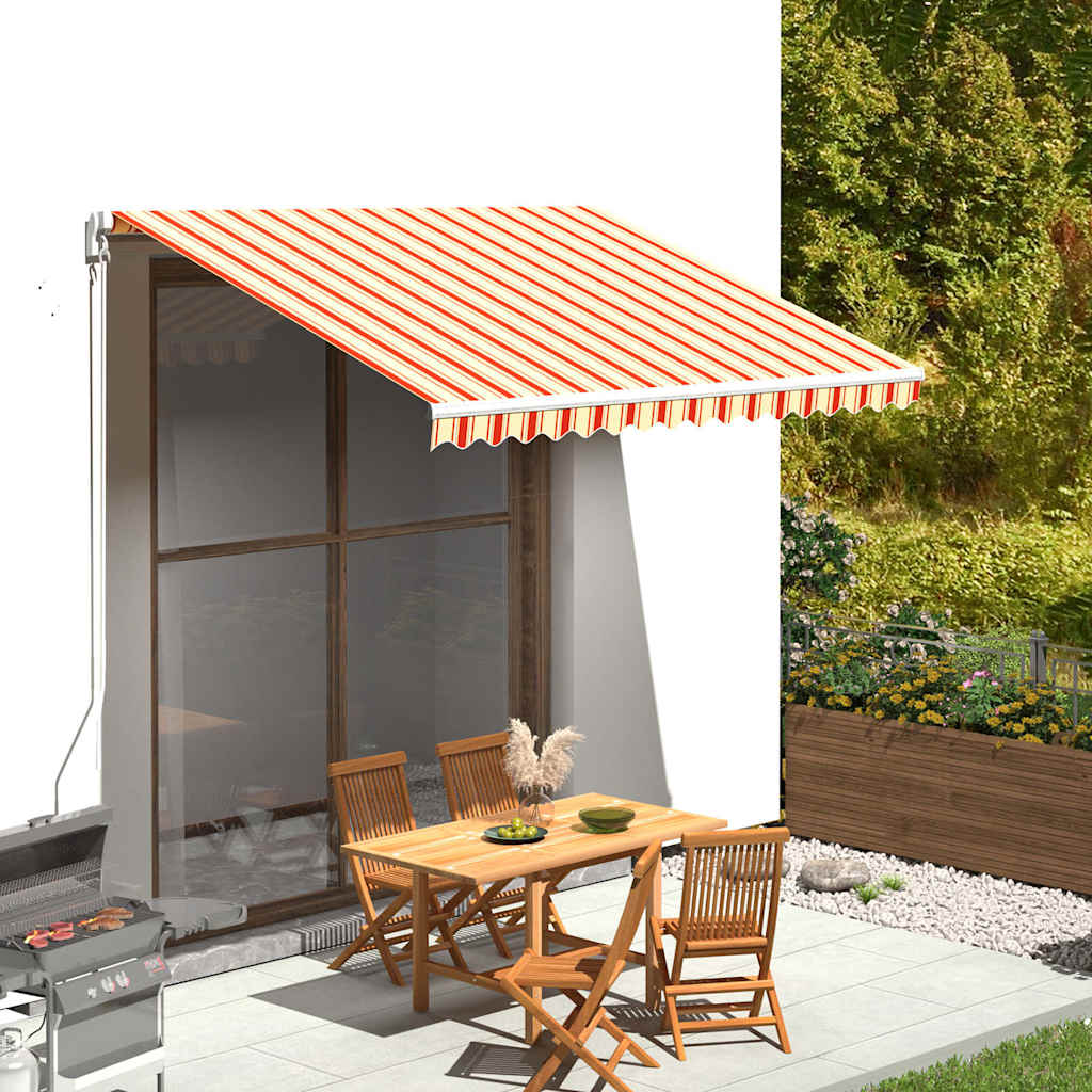 Awning Canopy Replacement for 3.5x2.5 m Polyester Yellow and orange