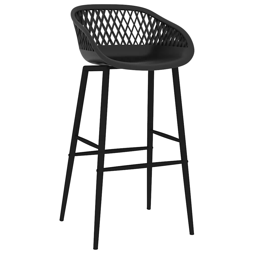 vidaXL 5 Piece Bar Set White and Black 6