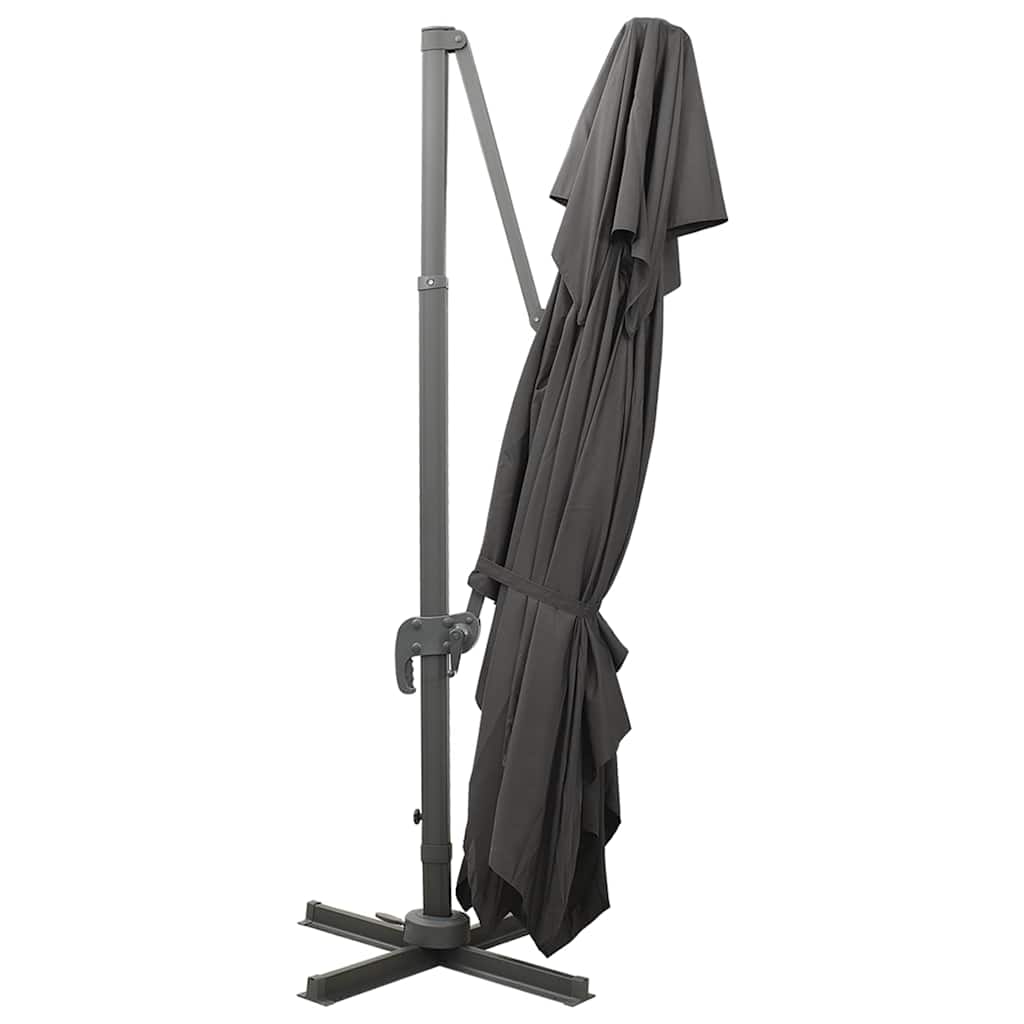 312373 vidaXL Cantilever Garden Parasol with Double Top Anthracite 400x300 cm 6