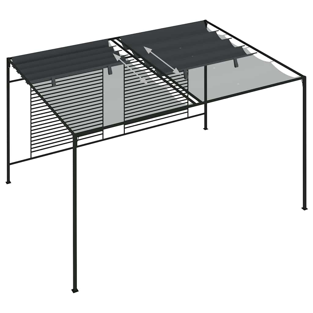 vidaXL Gazebo | Retractable | Gazebo Canopy | Rectangular | Contemporary 6