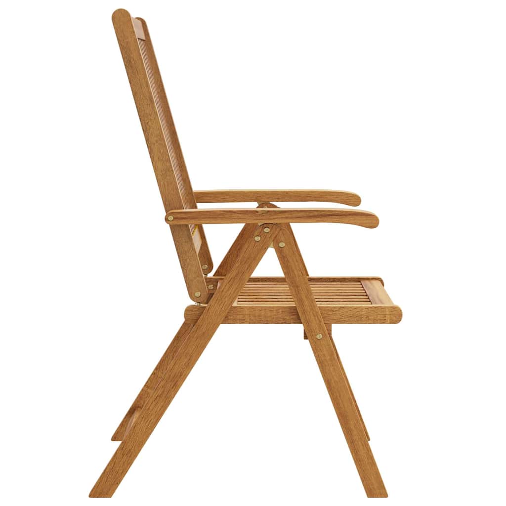 vidaXL Folding Chairs 4 pcs Solid Acacia Wood 6
