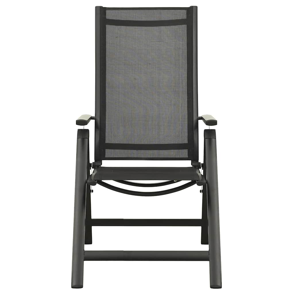 vidaXL 5 Piece Garden Dining Set Aluminium Anthracite 6