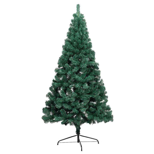 Artificial Pre-lit Christmas Tree PVC 120 cm Green with 60 rose gold balls
