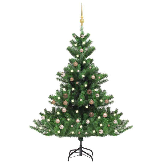 Nordmann Fir Artificial Christmas Tree LED&Ball Set Green 120cm Rose 180 cm 144 cm