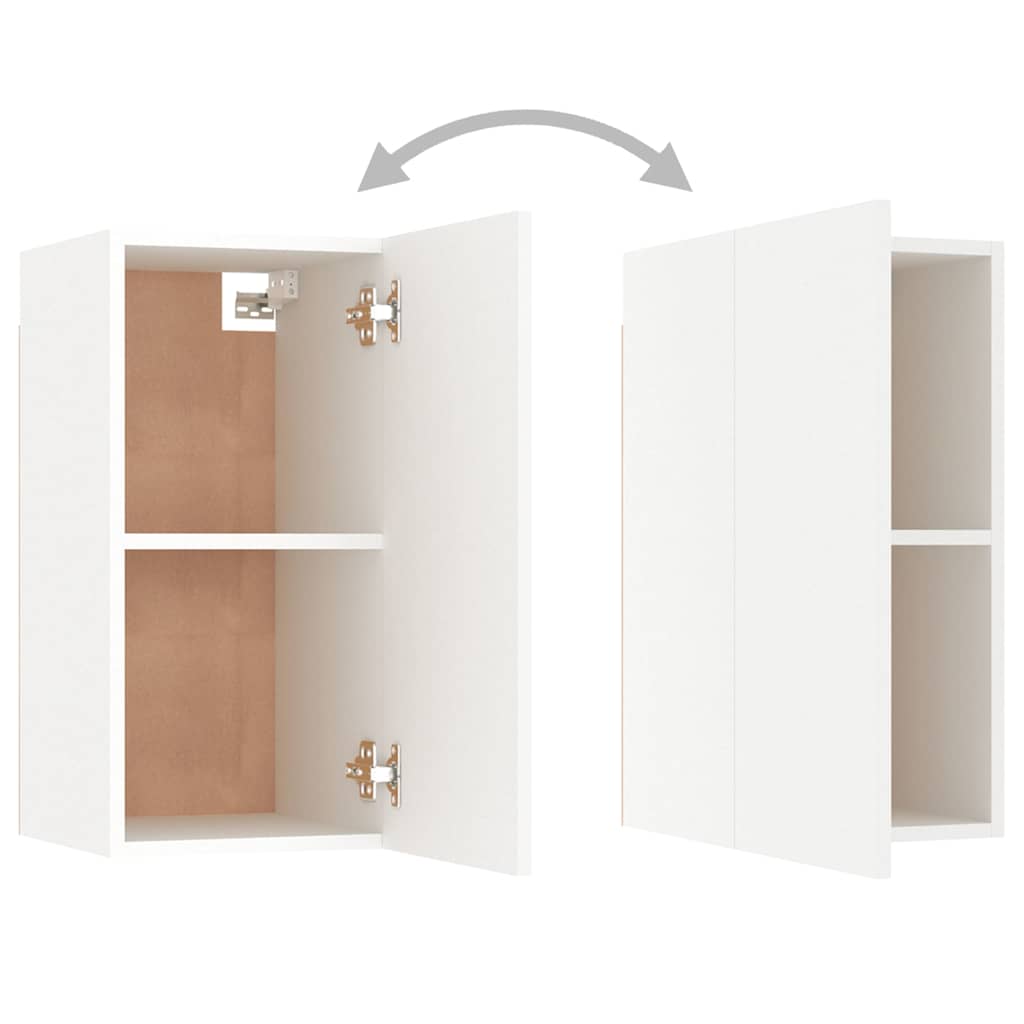 vidaXL 7 Piece TV Cabinet Set White 30,5x30x60 cm Engineered Wood 6