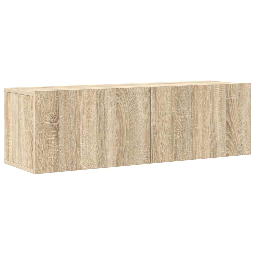 vidaXL 8 Piece TV Cabinet Set Sonoma Oak Engineered Wood 6