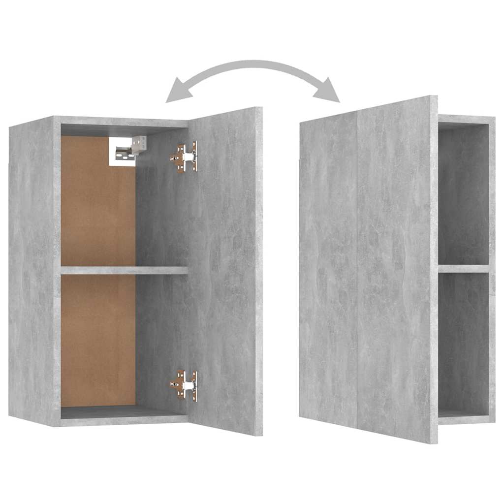 vidaXL 7 Piece TV Cabinet Set Concrete Grey 30,5x30x60 cm Engineered Wood 6