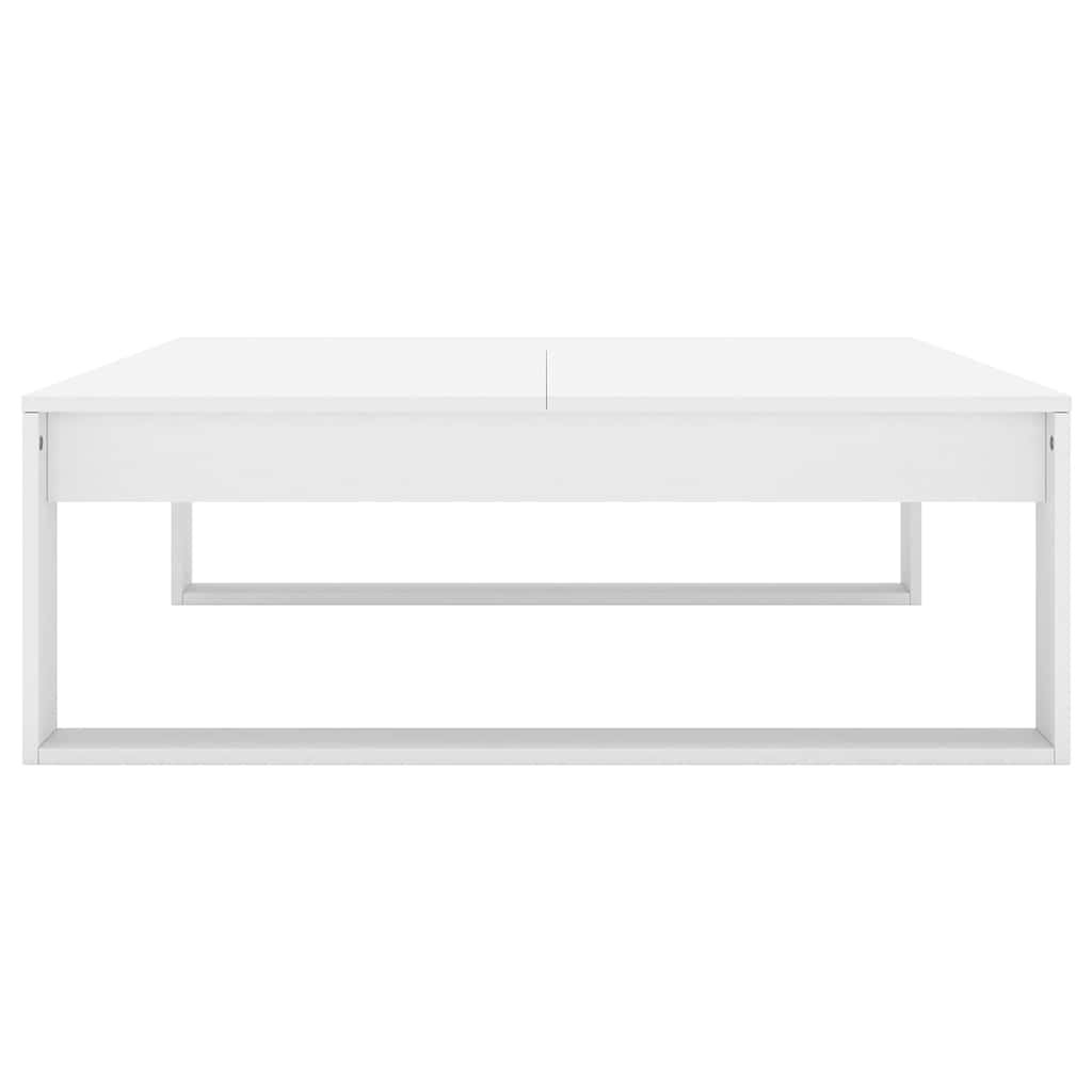Coffee Table 100x100x35 cm Engineered Wood White