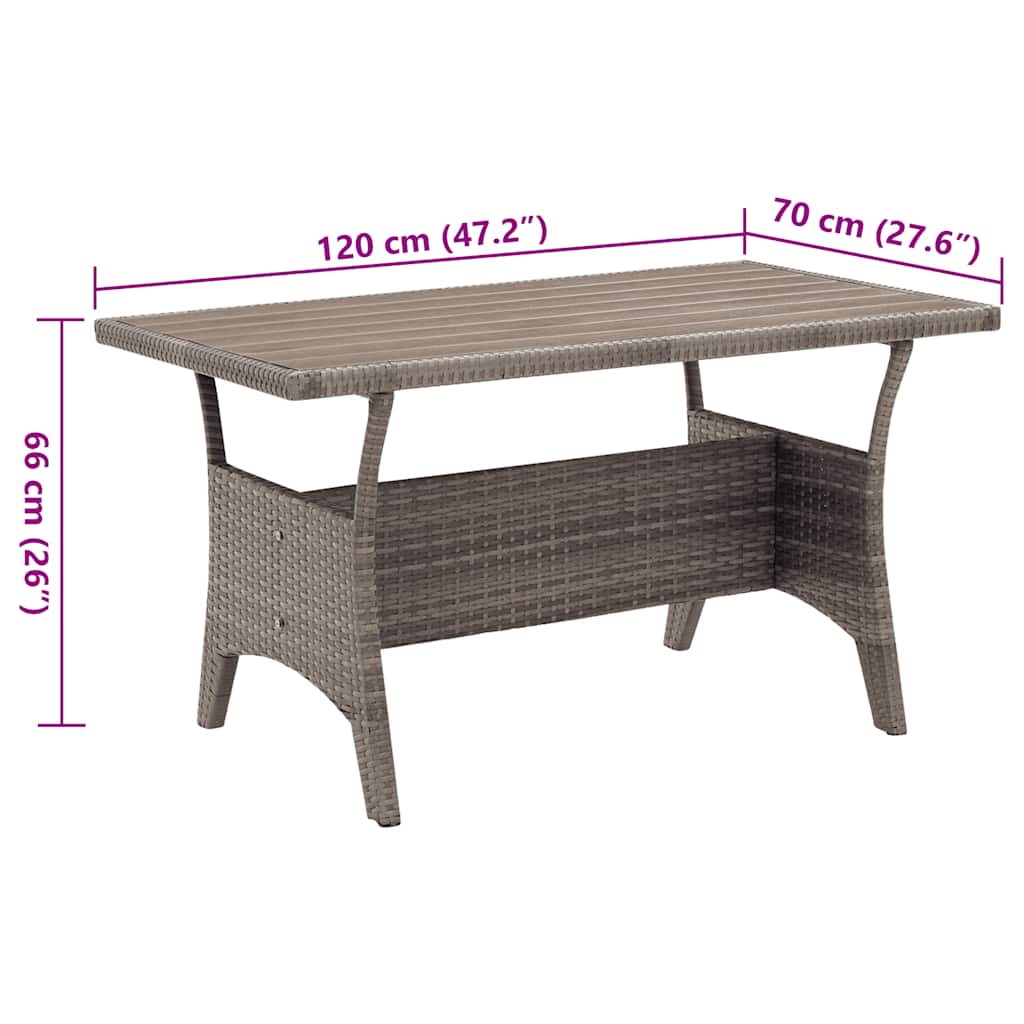 vidaXL Garden Table | Grey 6