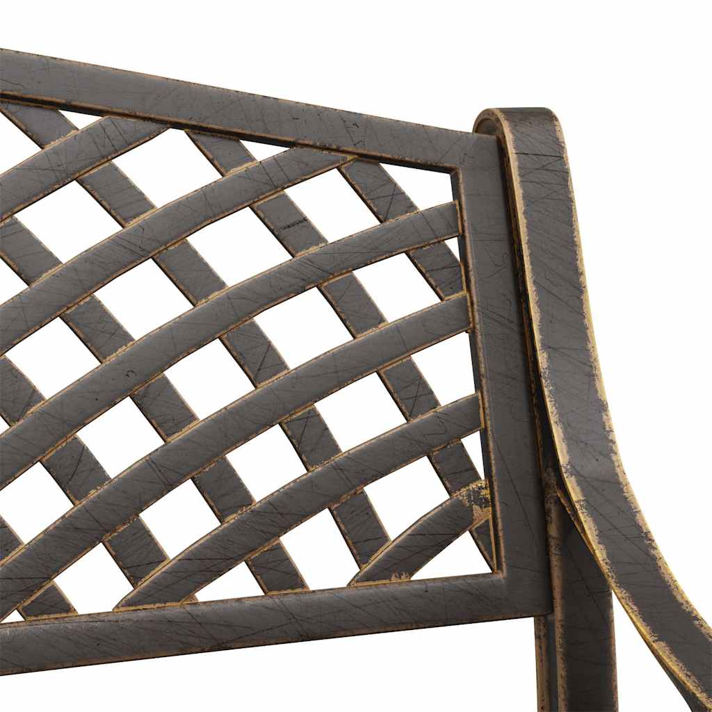 vidaXL Garden Bench 102 cm Cast Aluminium Bronze 6