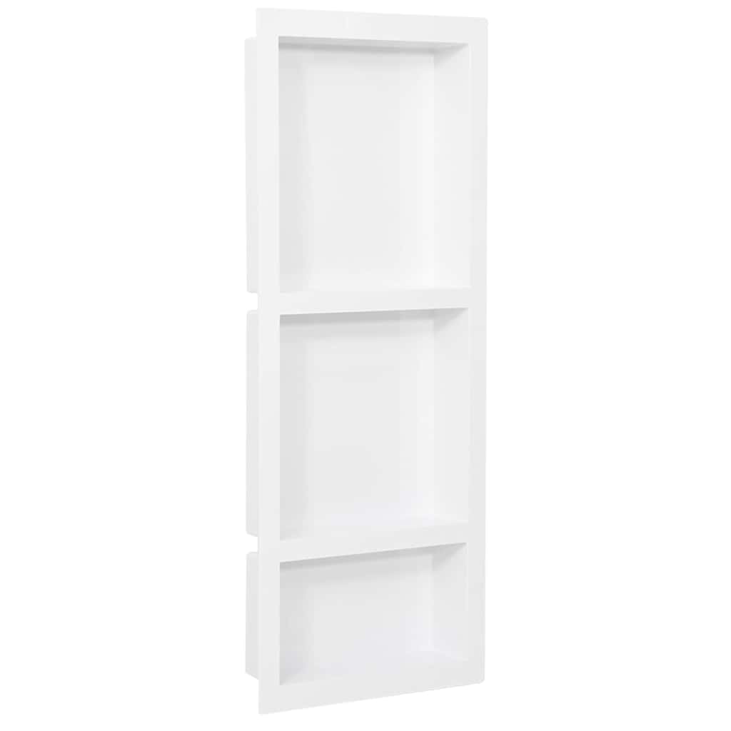 Shower Niche Matt Width 41 cm high gloss white 9 cm 99 cm