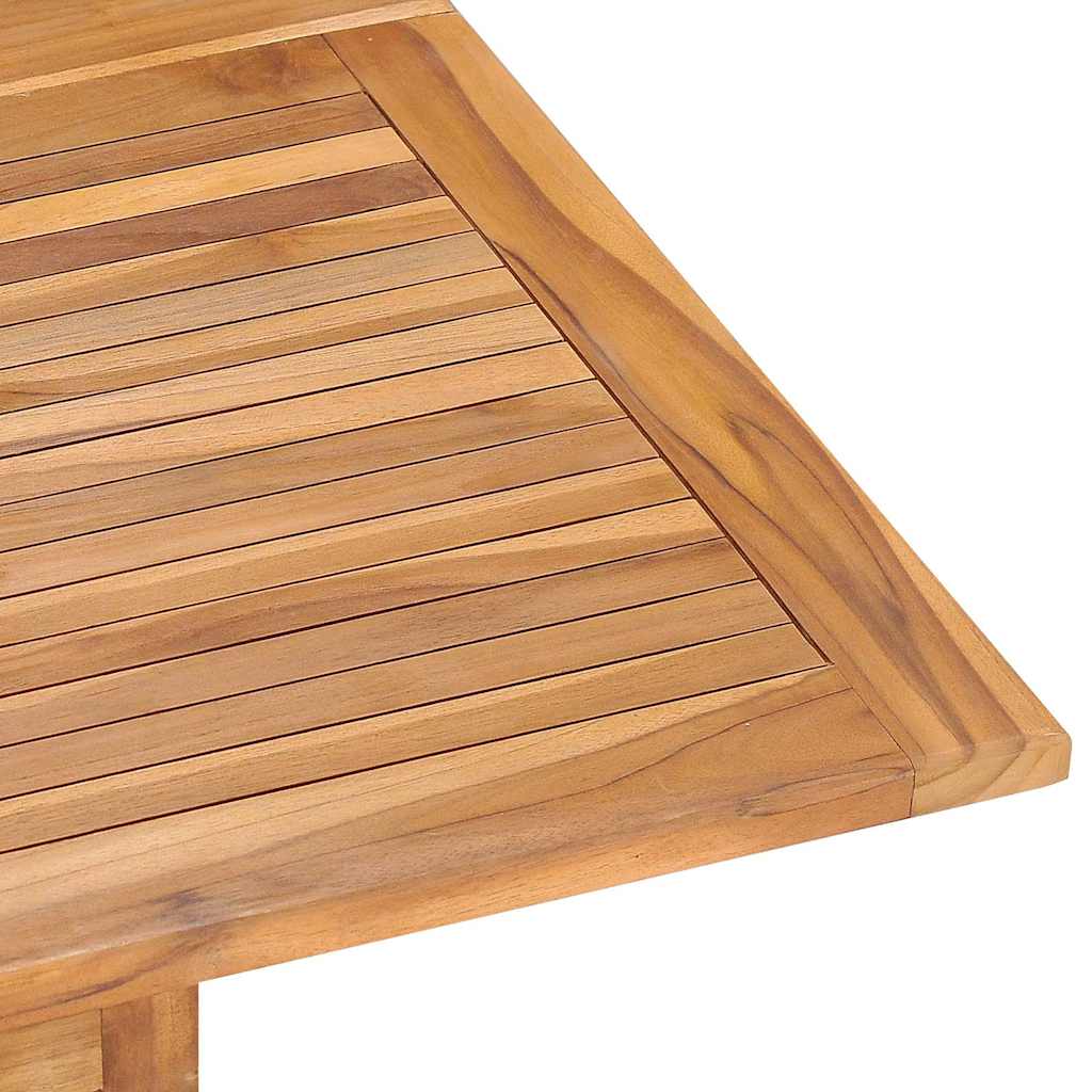 vidaXL Garden Dining Table | Teak | Teak hardwood | 110x110x75 cm | Foldable 6