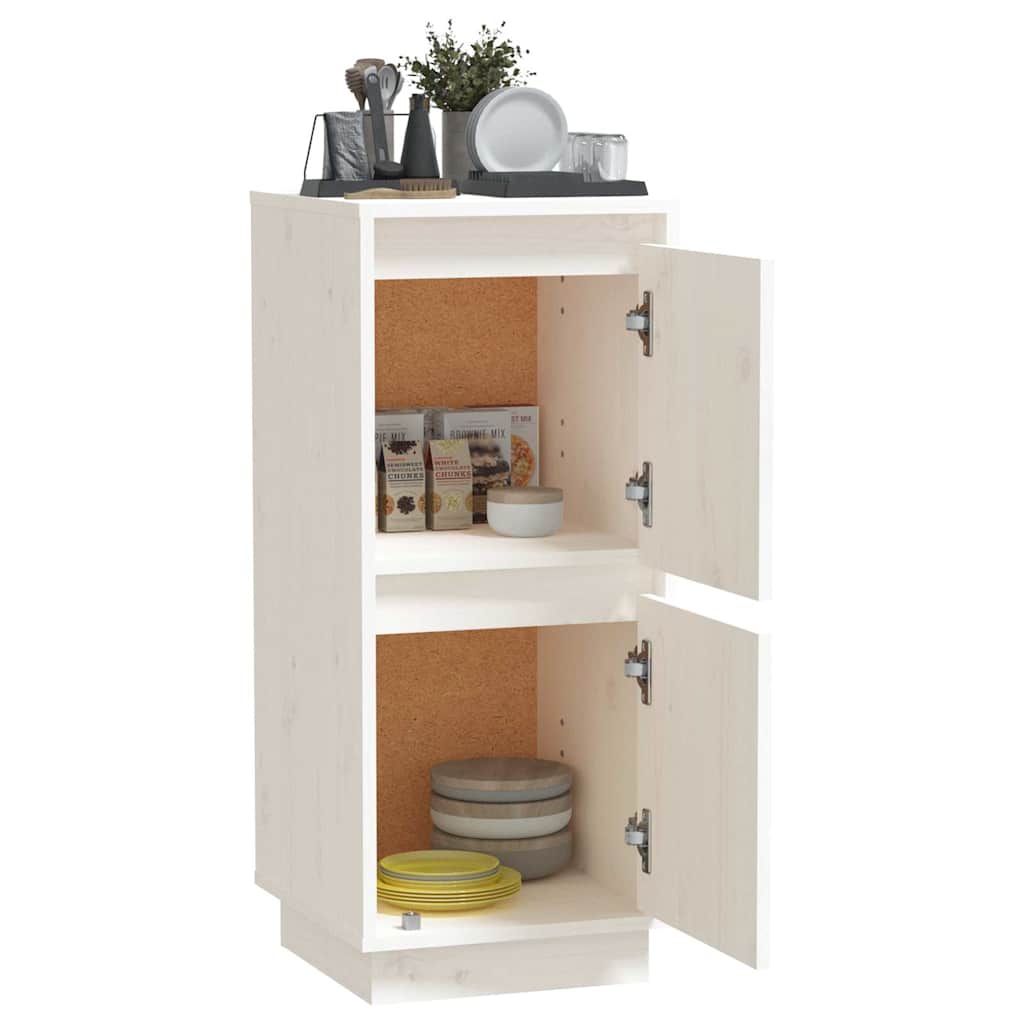 Sideboards 31,5x34x75 cm Solid Wood Pine White 1