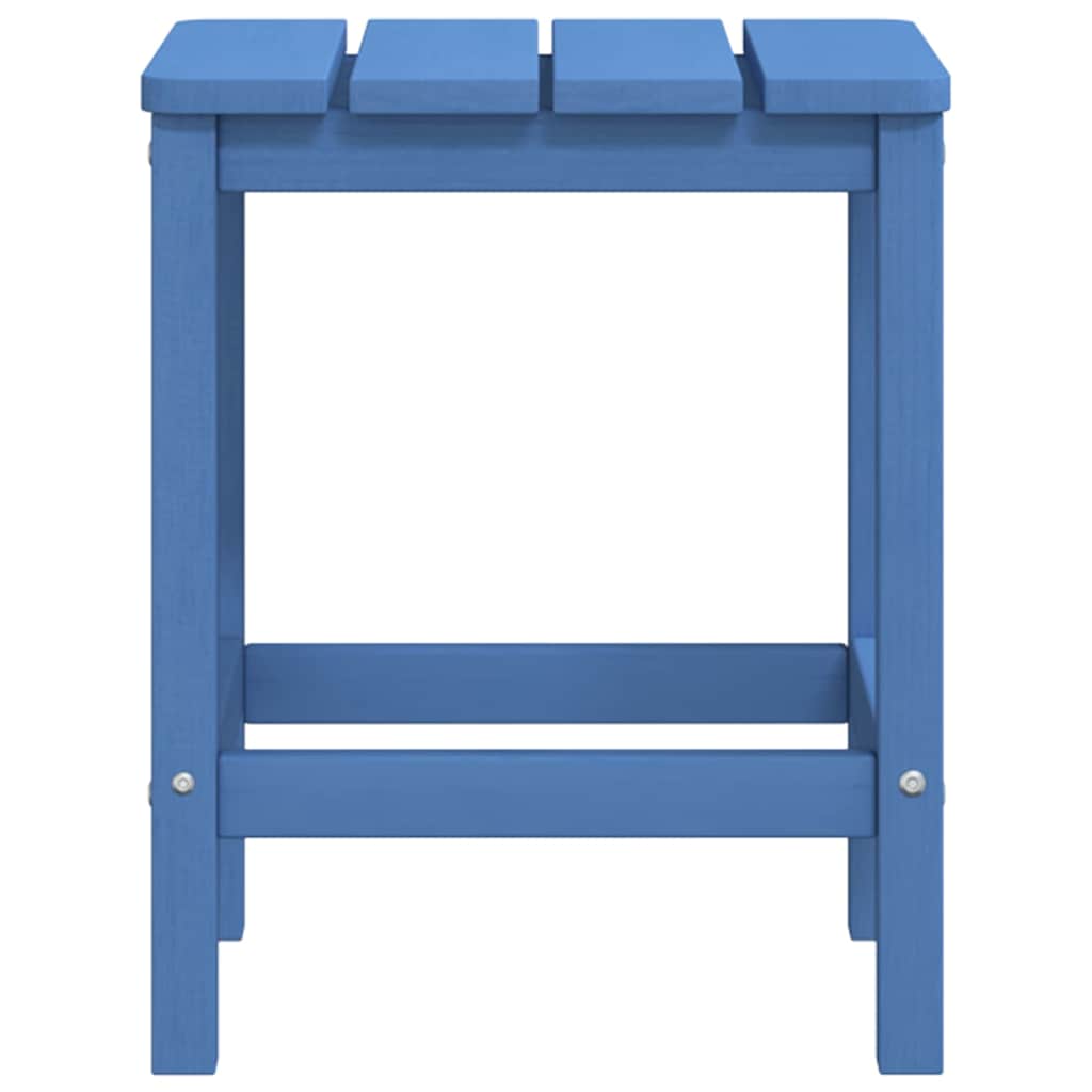 vidaXL Garden Adirondack Chair with Footstool & Table HDPE Aqua Blue 6