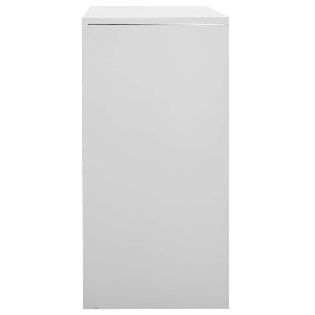 vidaXL Locker Cabinets 2 pcs Light Grey 90x45x92,5 cm Steel 6
