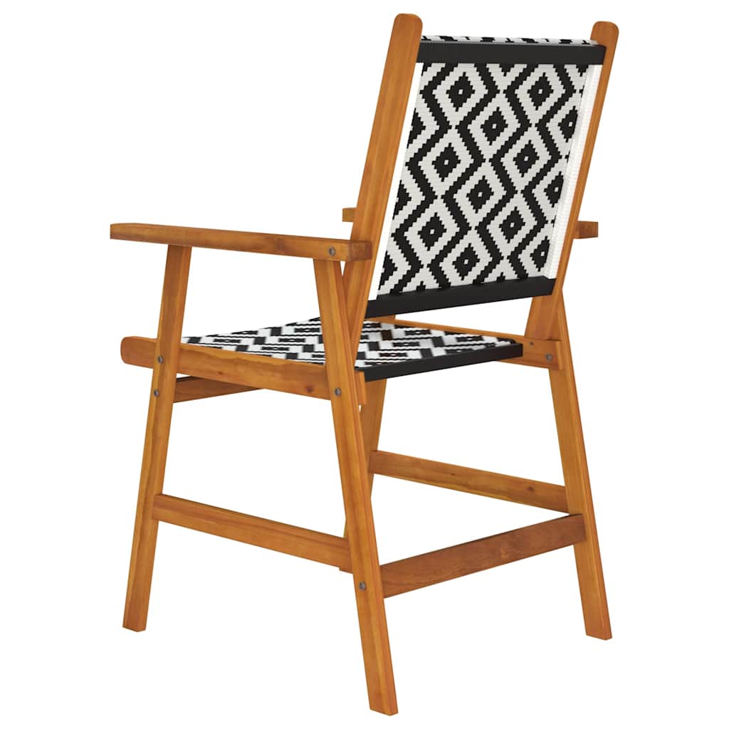 vidaXL Garden Chairs 8 pcs Solid Acacia Wood 6