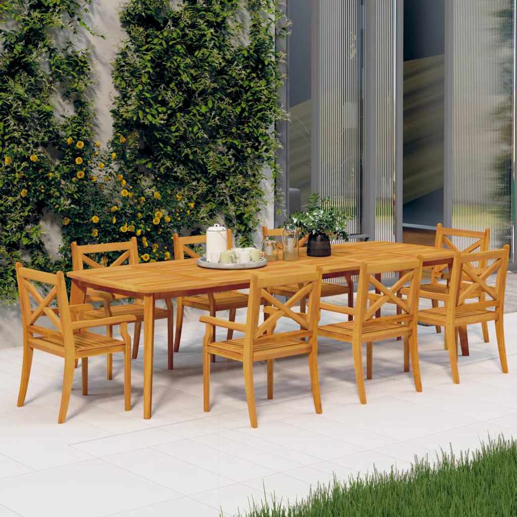 vidaXL Outdoor Dining Chairs Solid Wood Acacia