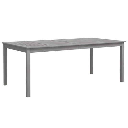 vidaXL Garden Table Grey 200x100x75 cm Solid Wood Acacia 2