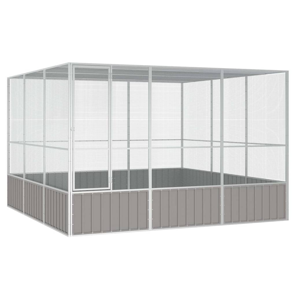 vidaXL Bird Cage 111x107x211.5 cm Galvanised Steel