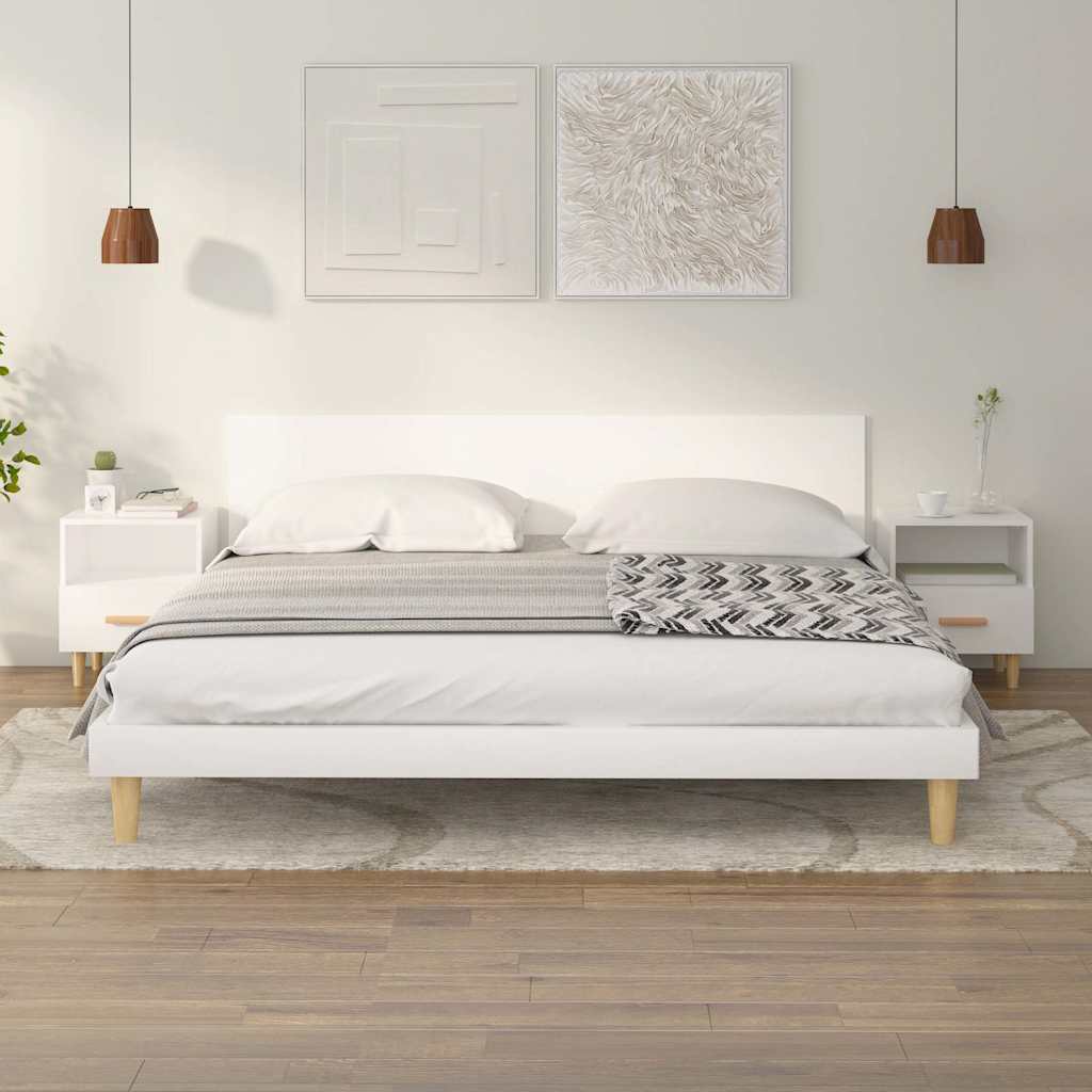 Bedside Cabinets 40x35x47 cm White 2