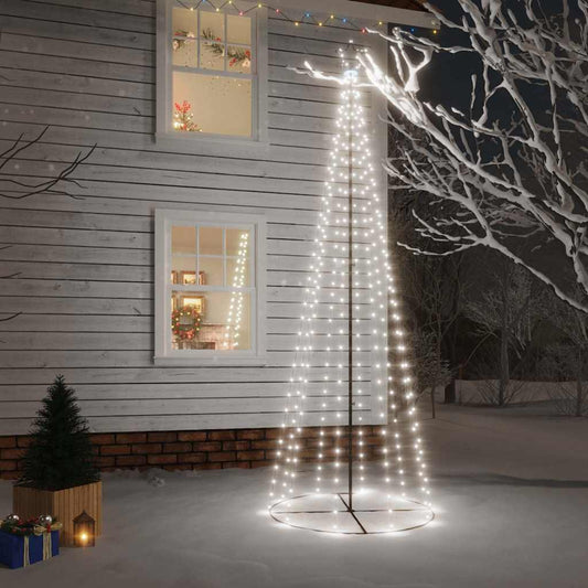 Christmas Cone Tree 108 LEDs 70x180 cm Cold white 300 cm 100 cm